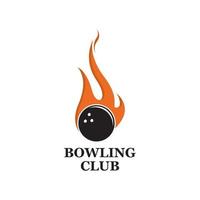 vector reeks van bowling logo's, bowling logo emblemen en bowling logo ontwerp