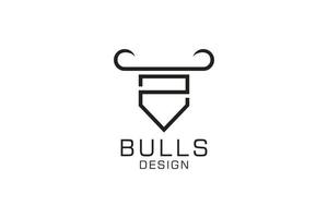 brief z logo, stier embleem, hoofd stier logo, monogram logo ontwerp sjabloon element vector