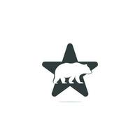 beer ster vorm concept logo icoon ontwerpen vector. bears logo concepten. icoon symbool. vector