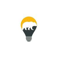 beer lamp vorm concept logo icoon ontwerpen vector. bears logo concepten. icoon symbool. vector