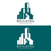 gebouw logo, woon- architect vector, ontwerp geschikt voor gebouw bouw, appartement, behuizing vector