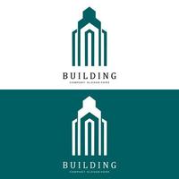 gebouw logo, woon- architect vector, ontwerp geschikt voor gebouw bouw, appartement, behuizing vector