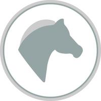 paard hoofd vector icoon ontwerp