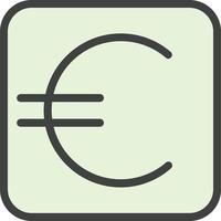 euro teken vector icoon ontwerp