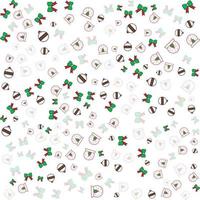 Kerstmis naadloos patroon met ornamenten retro textiel achtergrond vector