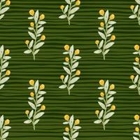 naadloos patroon met BES takken. hand- getrokken wild bessen bloemen behang. vector