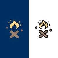 brand brand plaats Canada pictogrammen vlak en lijn gevulde icoon reeks vector blauw achtergrond
