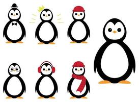 pinguïn vector ontwerp illustratie geïsoleerd Aan wit achtergrond