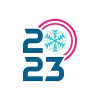 2023 winter logo sjabloon, winter 2023 logo ontwerp vector