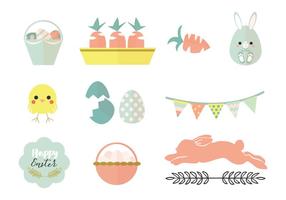 Pastel Pasen Vector Pack