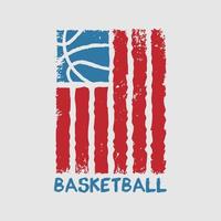 basketbal vector illustratie en typografie, perfect voor t-shirts, hoodies, prints enz.