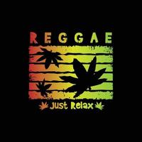 reggae illustratie typografie. perfect voor het ontwerpen van t-shirts vector