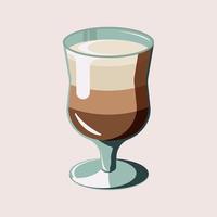 koffie drankjes latte geïsoleerd vector illustratie