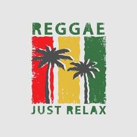 reggae illustratie typografie. perfect voor het ontwerpen van t-shirts vector