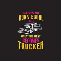 vrachtwagenchauffeur illustratie ontwerp, mooi t-shirt vector ontwerp
