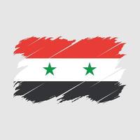 syrië vlag borstel vector