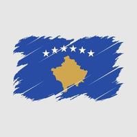 kosovo vlag borstel vector