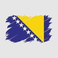 bosnië vlag borstel vector
