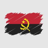 Angola vlagborstel vector