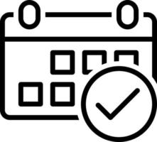 lijnpictogram voor aanwezigheid vector