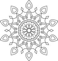 mandala kleur bladzijde grafisch vector