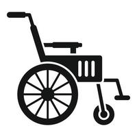 rolstoel icoon gemakkelijk vector. behandeling dokter vector