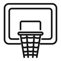 basketbal bord icoon schets vector. school- sport vector