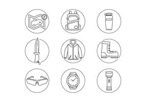 Outdoor Activity Gear vector