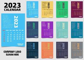 kalender ontwerp 2023 vector