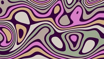abstract horizontaal achtergrond met kleurrijk golven. psychedelisch stijl, modieus vector illustratie in stijl retro jaren 60, jaren 70.