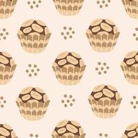 chocola snoep voedsel naadloos patroon vector