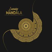 luxe decoratieve mandala ontwerp achtergrond vector