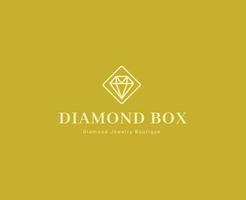 diamant logo vrij vector