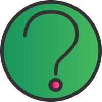 vraag cirkel vector icoon ontwerp