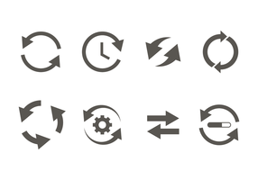 Glyph update icoon vector