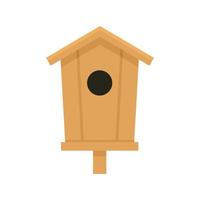 decoratie vogel huis icoon vlak geïsoleerd vector