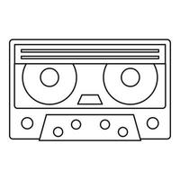 cassette plakband icoon, schets stijl vector