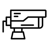 veiligheid camera icoon schets vector. school- bewaker vector