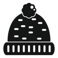 breiwerk winter hoed icoon gemakkelijk vector. wol breien vector