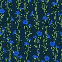 korenbloemen veld vector set. zomer wilde weide bloemen, honing plant illustratie. knoopkruid blauwe collectie geïsoleerd op wit. centaurea botanische bloemen ontwerpelementen