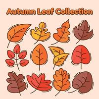 herfst bladeren verzameling vector reeks