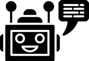 Chatbot creatief icoon ontwerp vector