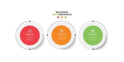 bedrijf infographics tijdlijn ontwerp sjabloon met 3 stap en optie informatie. premie vector met bewerkbare teken of symbool. eps10 vector