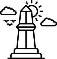 obelisk creatief icoon ontwerp vector