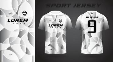 wit t-shirt sport jersey ontwerp vector