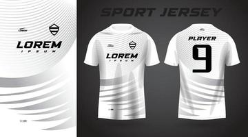 wit t-shirt sport jersey ontwerp vector