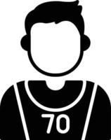 basketbal speler creatief icoon ontwerp vector