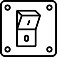 lijnpictogram voor schakelaar vector