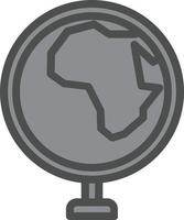 wereldbol Afrika vector icoon ontwerp