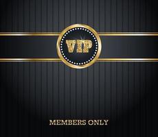 vip uitnodiging sjabloon. gouden glimmend brieven en diamanten. vector illustratie.